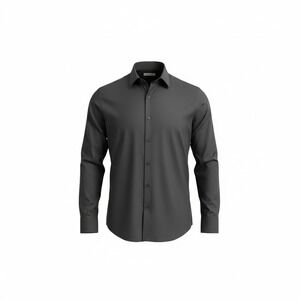 Men's Berlioni Italy Long Sleeve Button Down Black Size Large